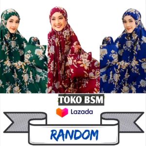 DISKON Mukenah Grasela Bunga Bangkok Sakura Motif Terbaru Bahan Katun premium Mukenah Traveling