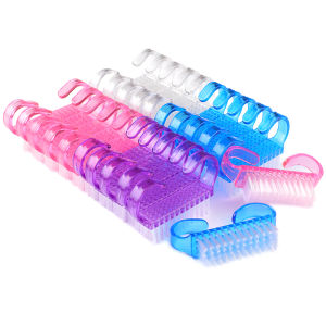 50Pcs/Pack Small Plastic Nail Cleaning Brushes Small Angle Nail Dust Soft Remover Nail Care Salon Tools For Manicure
