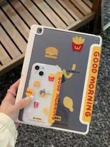 เคสไอแพด Gen9 Air5 gen10 Air6 2024 Air7 Gen11 McDonalds อะคริลิค ช่องใส่ปากกาขวา Acrylic เคส ipad Pro 11 air4 air3 Gen8 mini6 แมคโดนัลด์ MINI7