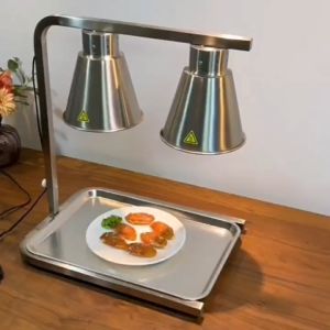 WEIAIBLD Commercial Heating Lamp Stainless steel Restaurant Food Warmer Lamp Food Warmer Food Lamp Warmer Buffet Food Warmer Heat Lamp Matching Bulb