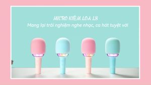 Micro hát karaoke kiêm loa bluetooth Micro không dây bluetooth cao cấp có đèn led RGB thu lọc tạp âm tốt bộ chuyển đổi giọng nói đa dạng âm thanh to chất lượng