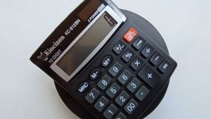 Kalkulator Murah Sekolah Dagang Display 12 Digit Layar Besar Ukuran 125 x 10cm Double Power CT 812BN