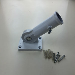 Wall Hanging Flag Stand Rod Metal Flag Stand Flag Pole Base Aluminum Alloy Oblique Flag Stand Plastic Inclined Wall Bracket Set