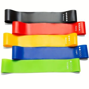 5Pcs Tpe Resistance Bands Fitness Set Rubber Loop Strength Training Workout Expander Yoga Gym Equipment Elastic Portable Pilates