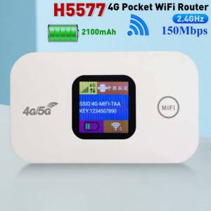 4G Lte Router Wireless Wifi Repeater Portable Modem Mini Outdoor Hotspot Pocket Mifi 150mbps Sim Card Slot Repeater 2100mAh