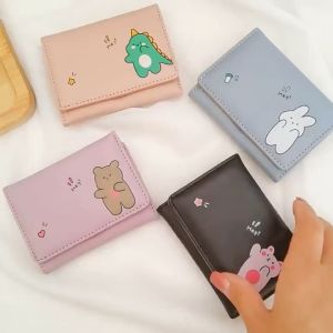 ABC Dompet Lipat Mini Wanita A69 Motif Animal Cute Fashion Wanita Fashion