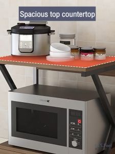 Living Mart Rak Oven Microwave Penyimpanan alat dan bumbu Dapur Serbaguna Stativ 1 K Type