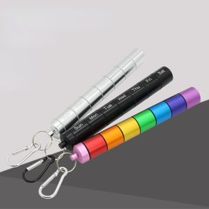 Hộp Đựng Thuốc Bằng Hợp Kim Nhôm Di Động Kín Nước Chống Thấm Hộp Đựng Thuốc 7 Ngày Dùng Để Đựng Thuốc Vitamin Dầu Cá Tiện Lợi Khi Đi Du Lịch