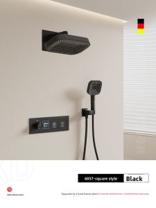 DXD | Wall-Mounted Concealed Shower Set with Thermostatic Showerhead