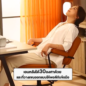 TDB เก้าอี้คอมพิวเตอร์มีพนักพิง เก้าอี้ปรับระดับได้ เก้าอี้สำหรับเรียน เก้าอี้สำหรับแต่งหน้า เก้าอี้หนัง นั่งสบาย เหมาะสำหรับทำงานและเรียนหนังสือ