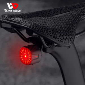 WEST BIKING Bike Tail Light Waterproof IP66 Bicycle Rear Light Rechargeable MTB Road Bike Taillight Bike Accessories
