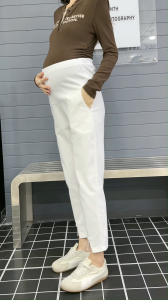 Lings Closet Womens Maternity Pants Bottom Adjustable waist high quality for pregnant women 3-9Months *009 *009-1
