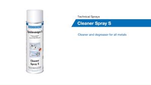 WEICON Cleaner Spray S 500 ml | Strong degreaser for metal glass ceramic and plastic
