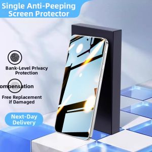 OUXUAN | Anti-spy Privacy Screen Protector Full Coverage with Fingerprint Unlock Support Water-adhesive