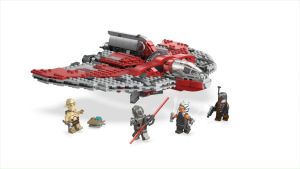 LEGO Star Wars 75362 Ahsoka Tano’s T-6 Jedi Shuttle Building Toy Set (599 Pieces) Star Wars Toys (9 Tahun+)