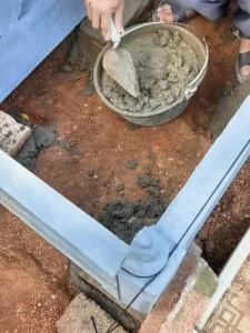 New Thickened Garden Fence Mold Cement Flower Bed Barrier Home Soil Retention Fence Antique Style Cement Mold