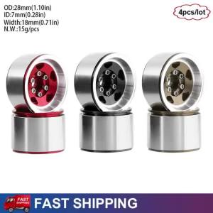 ONEVAN | 4PCS 1.0" Metal Beadlock Wheel Rims for 1/18 1/24 TRX4M Bronco Defender SCX24 UTB18 FCX18 RC Crawler Upgrade Parts