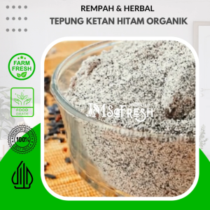 [JM SoFresh] Tepung Ketan Hitam Organik Tanpa Campuran 250 Gram
