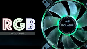 In Win Polaris RGB Silent Case Fan Twin Pack Kit - 120mm High Performance RGB Fans 500-1280 RPM 120x120x25mm