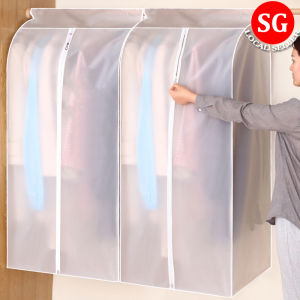 🇸🇬【SG stock】Wardrobe Clothes Dust Cover Clothes Dust Cover Dustproof Garment Cloth Storage Waterproof Suit Coat Protector Storage Bag Hanging Organizer Household Dust Cover Wardrobe Clothes Dust Cover Clothes Dust Cover Dustproof Garment Cloth