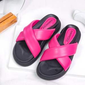 BELLEZA Dunkenstock CHA CHA Sandal Wanita Silang Tinggi 5cm Selop Tidak Licin Sendal Beleza Wedges Slop Birken Rumah Belezza Bellezza Kekinian Premium Terbaru Shoes Mall Official Store