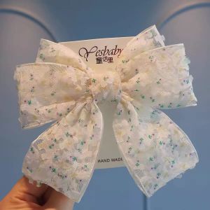 Cute Flower Spring Hair Clip for Girls Butterfly Knot Princess Top Clip Childrens Fashion Accessory  Lovely Girls Headwear