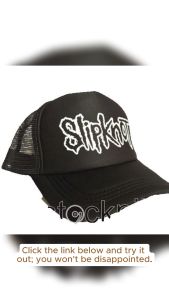 SLIPKNOT BAND TRUCKER/NET BLACK VINYL CAP