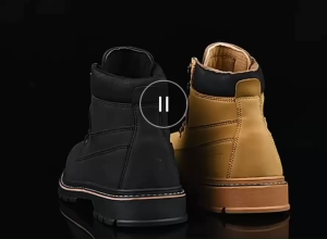 Lightweight Safety Shoes Steel Toe for Men Anti-smashing Rubber Labor Protective Work Shoes