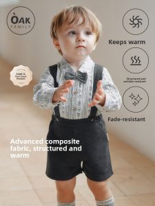 OAK FAMILY | Spring and Autumn Baby Bib Trousers Shorts Romper Pants