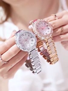 Jam Tangan Wanita Diamond Mewah JT03 Stenlish Steel Anti Luntur Tahan Karat Tahan Air Kedalaman 30 Meter Kaca Hadlex Tahan Gores