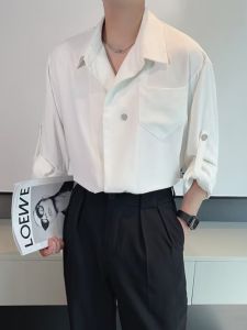 French Style Large Collar Shirt & Men's Metal Stylish Rolled Sleeves: A Comprehensive Guide