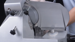 Semi Automatic Electric Meat Slicer 10 inches Blade Size Heavy Duty