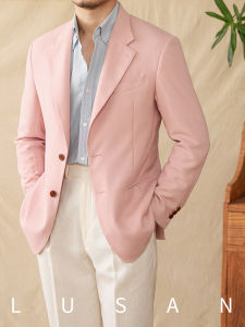 Breathable Slim Fit Linen Mix Suit Summer Thin