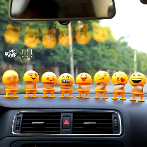 Móc Lò Xo Emoji Dễ Thương Set 3 Cái – Đồ Chơi Giảm Stress Decor Mini Biểu Cảm Vui Nhộn