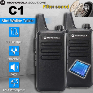 [Free Mic] Motorola Walkie Talkies C1 UHF 400-470 Mhz Marine High-frequency Long range Two Way Radio 10KM