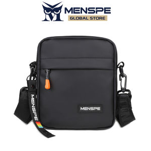 MENSPE กระเป๋าสะพายข้างสำหรับผู้ชายกระเป๋าสะพายข้างสำหรับผู้ชายกระเป๋าสะพายไหล่มินิความจุน้ำหนักเบาลำลองกระเป๋าสะพายข้างใหญ่กันน้ำได้กระเป๋าเดินทางกระเป๋าถนนกระเป๋าสะพายหน้ากลางแจ้ง