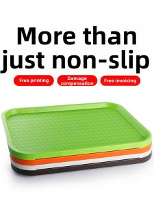 Water Drain Rectangular Plastic Tray for Home and Commercial Use