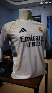 COD BAJU JERSEY REAL MADRI HOME 2025 WANITA LAKI - LAKI VINTAGE FREE CUSTOM NAMA DAN NOMOR
