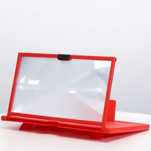 Mobile Phone Screen Magnifier 12 Inch 3D HD Video Amplifier Stand Bracket with Movie Game Folding Desk Holder