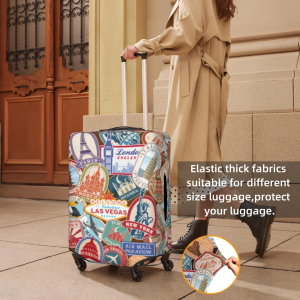 Elastic Luggage Suitcase Cover with Dust Proof Protection - Available in Multiple Sizes and Designs