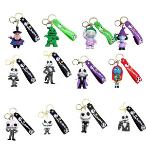 Bộ Móc Khóa The Nightmare Before Christmas - Sally & Jack Skellington Móc Khóa Xe Bằng Silicon Theo Chủ Đề Halloween Dành Cho Các Cặp Đôi