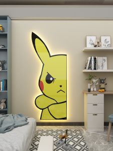 Gaming Room Decor LED Light Boys Bedroom Wall Art Decals Small Space Transformation Bright Colorful Mural Stickers Home Decor