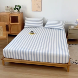 ✨ship in 24h✨Japanese 100% Cotton Fitted Bedsheet - Queen/King/Single/Super Single Size 1000TC