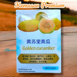 (KEMASAN PREMIUM) BIJI/BENIH TIMUN SURI KUNING ( isi -+120 butir benih)