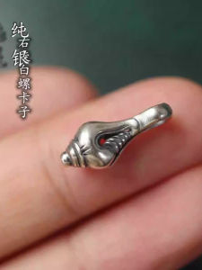 S925 Bạc Nguyên Chất Vỏ Sò Ngọc Trai Phong Cách Tây Tạng Thủ Công Mỹ Nghệ Vòng Tay Phụ Kiện Treo Bên Hông