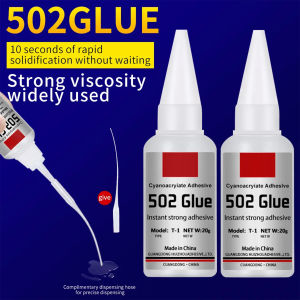JXVX 1-5pcs 502 Super Glue Instant Quick-drying Cyanoacrylate Adhesive Leather Rubber Wood Metal Strong Bond Liquid Glue Tool