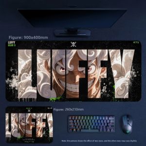 Bandai | New Creative Comic Poster Style ONE PIECE Leather Mouse Pad High Definition Cartoon Anime ONE PIECE Luffy Zoro Leather Mouse Pad