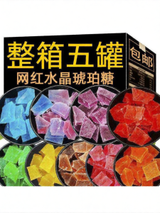 Visually Appealing Sound-Chewing Korean Style Large Handmade Candy for Children