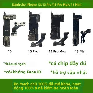 Mainboard/Bo Mạch Chủ iPhone 13 Pro Max Đã Mở Khóa 100% Có/không Face ID iCloud Sạch Miễn Phí 32GB-256GB Dành Cho iPhone 13 Mini