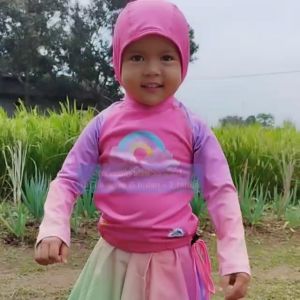 Hijab | Jilbab| Gym Olahraga | Renang Anak | Kid | UV Protection - Kiddie Splash
